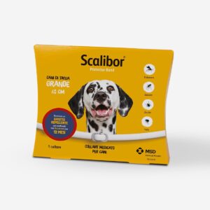 Scalibor - Anti-parasitic collar, anti-fleas, anti-ticks, leishmaniasis, for large dogs, 12 months protection, white, 65 cm