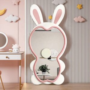 Mirror Wavy Full Floor Length Large Rabbit Stand Standing Wave Frame Modern Decorative Body Shape Vanity Decor Wall Mirrors